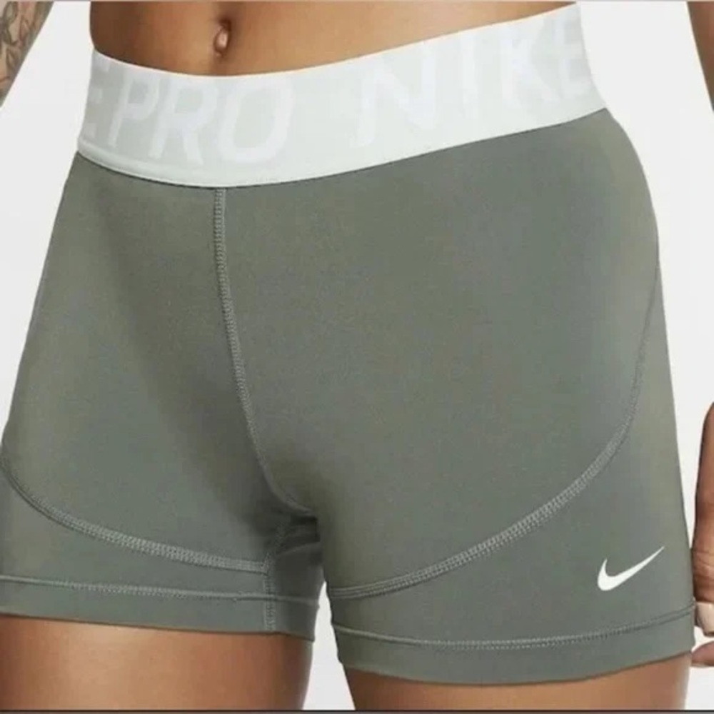 Nike Pro Army Green Athletic Shorts